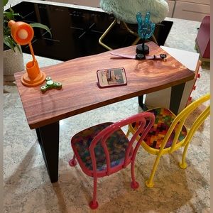 American Girl Doll Table and 2 Chairs